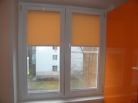 Рулонные шторы кассетные ткань Альфа оранжевая